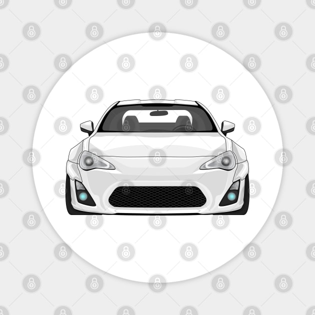 GT86 WHITE Magnet by VENZ0LIC